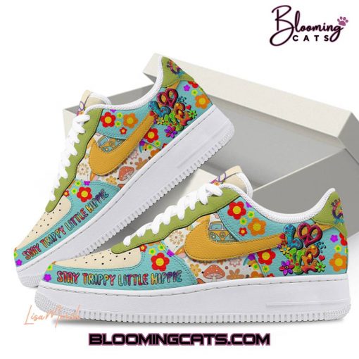 “Stay Trippy Little Hippie” Air Force 1 Sneaker