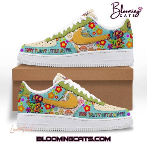 “Stay Trippy Little Hippie” Air Force 1 Sneaker