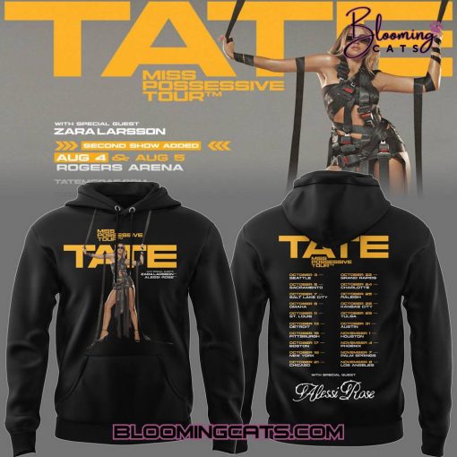 Tate McRae “Miss Possessive Tour 2025” Black Hoodie