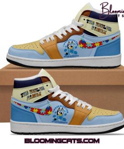 The Heeler Family “I Wear BLUE FOR AUTISM AWARENESS” Air Jordan 1 Sneaker