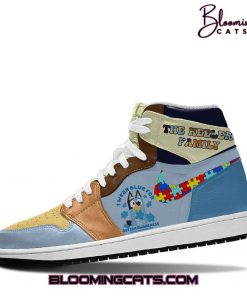 The Heeler Family “I Wear BLUE FOR AUTISM AWARENESS” Air Jordan 1 Sneaker