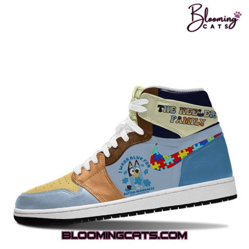 The Heeler Family “I Wear BLUE FOR AUTISM AWARENESS” Air Jordan 1 Sneaker