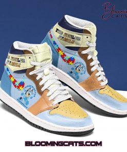 The Heeler Family I Wear BLUE FOR AUTISM AWARENESS Air Jordan 1 Sneaker