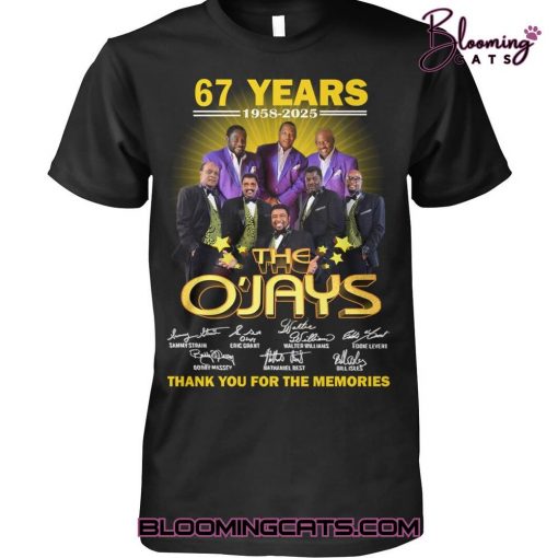 The O’Jays “Thank You For The Memories” Black Shirt