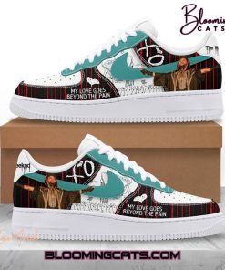 The Weeknd MY LOVE GOES BEYOND THE PAIN Air Force 1 Sneaker