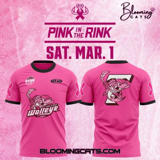 Toledo Walleye x Pink In The Rink 2025 Limited Edition Tee