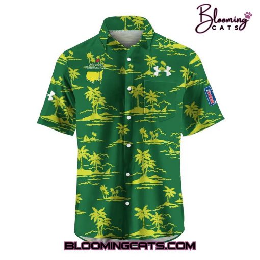 Under Armour x The Masters Tournament 2025 Green Hawaiian Shirt