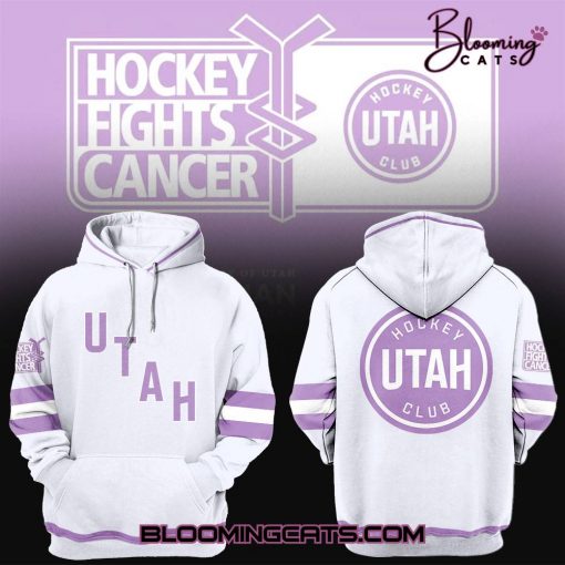 Utah Hockey Club x Fights Cancer 2025 Limited Edition White Hoodie