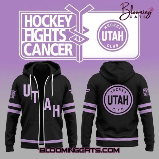 Utah Hockey Club x Fights Cancer 2025 Limited Edition Zip Hoodie