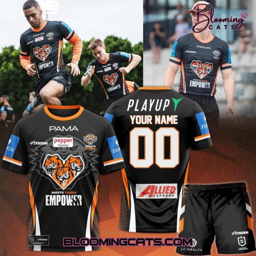 Wests Tigers NRL 2025 Play Up Limited Edition Black Jersey