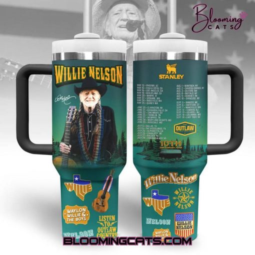 Willie Nelson “LISTEN TO OUTLAW COUNTRY” 2025 Stanley Tumbler