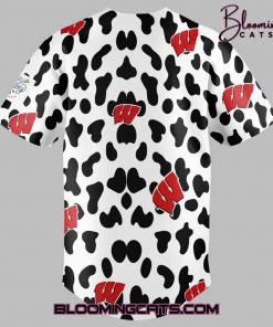 Wisconsin Badgers Special Cow Print Shirt Baseball Jersey