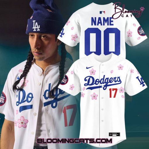 Los Angeles Dodgers x Takashi Murakami 2025 White Baseball Jersey