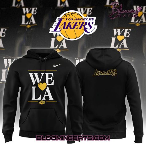 Los Angeles Lakers x We Love LA 2025 Black Hoodie