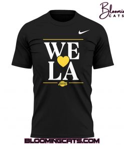 Los Angeles Lakers x We Love LA 2025 Black T-shirt