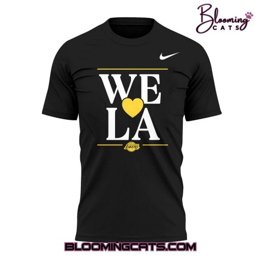 Los Angeles Lakers x We Love LA 2025 Black T-shirt