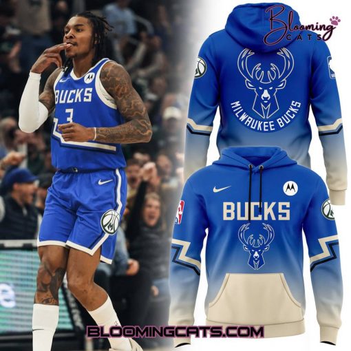 Milwaukee Bucks New Fashions 2025 Blue Hoodie