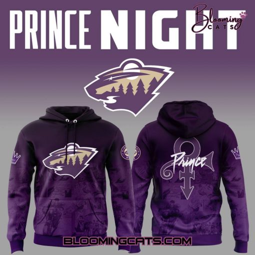 Minnesota Wild x Prince Night 2025 Limited Edition Purple Hoodie