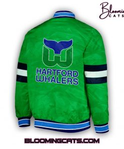 NHL Carolina Hurricanes Whalers 2025 Green Bomber Jacket