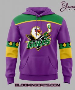 San Diego Gulls x Mardi Gras 2425 Limited Edition Purple Hoodie