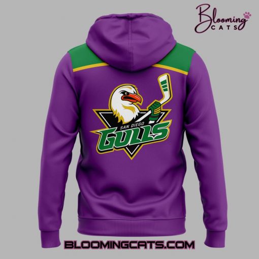 San Diego Gulls x Mardi Gras 24-25 Limited Edition Purple Hoodie