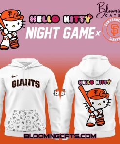 San Francisco Giants x Hello Kitty Night Game 2025 White Hoodie