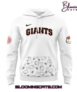 San Francisco Giants x Hello Kitty Night Game 2025 White Hoodie