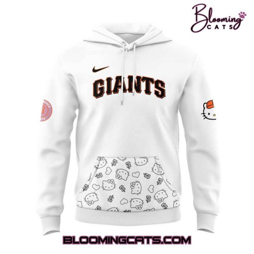 San Francisco Giants x Hello Kitty Night Game 2025 White Hoodie