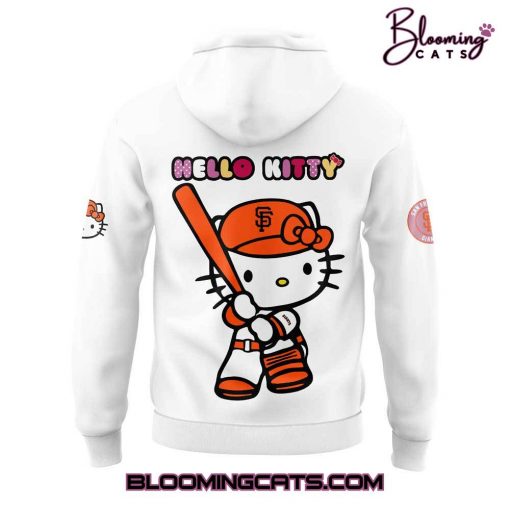 San Francisco Giants x Hello Kitty Night Game 2025 White Hoodie