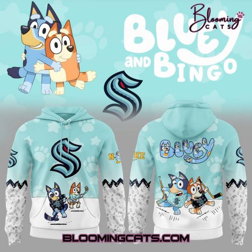 Seattle Kraken x Bluey And Bingo 2025 Limited Edition Hoodie