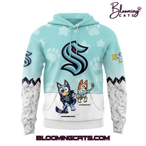 Seattle Kraken x Bluey And Bingo 2025 Limited Edition Hoodie