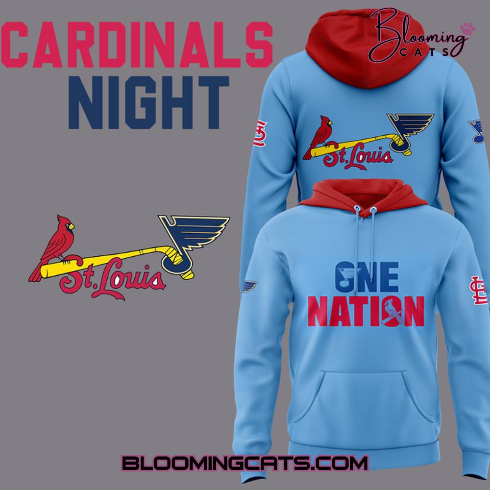 St. Louis Blues Cardinals Night 2025 Limited Edition Hoodie St. Louis Blues Cardinals Night 2025 Limited Edition Hoodie