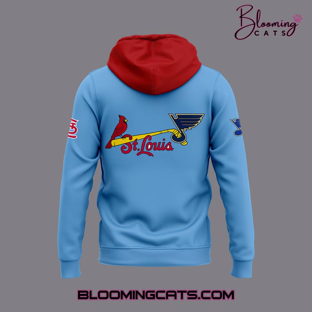 St. Louis Blues Cardinals Night 2025 Limited Edition Hoodie St. Louis Blues Cardinals Night 2025 Limited Edition Hoodie