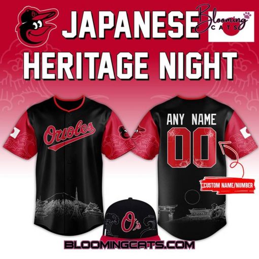 Baltimore Orioles x 2025 Janpanese Heritage Limited Edition Jersey