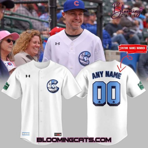 Notre Dame Fighting Irish Chicago Cubs 2025 White Jersey