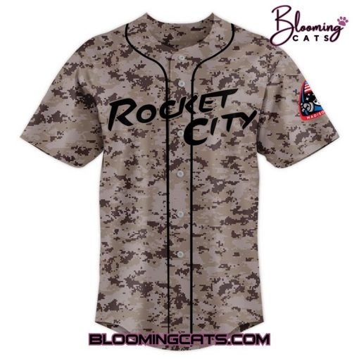 Rocket City Trash Pandas Armed Forces 2025 Baseball Jersey