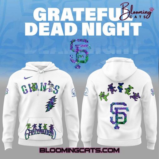 San Francisco Giants x Grateful Dead Night 2025 Special Edition White Hoodie