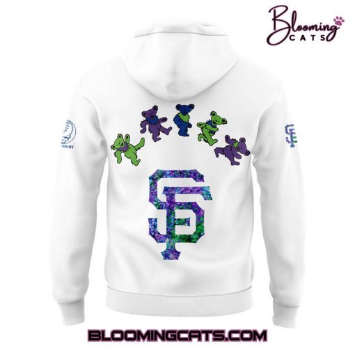 San Francisco Giants x Grateful Dead Night 2025 Special Edition White Hoodie