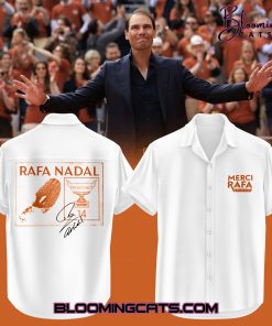 Rafael Nadal 2025 White Hawaiian Shirt