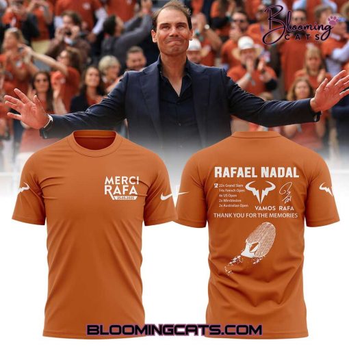 “Merci Rafa” at Rafael Nadal 2025 T-shirt
