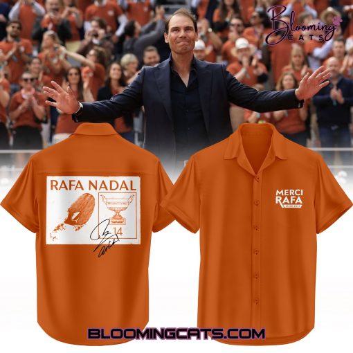 Rafael Nadal 2025 White Hawaiian Shirt