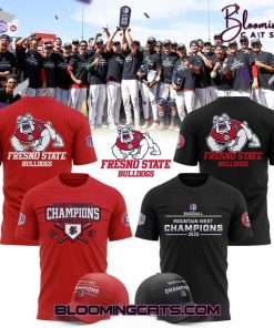 Fresno State Bulldogs Champions Mountain West 2025 T-shirt