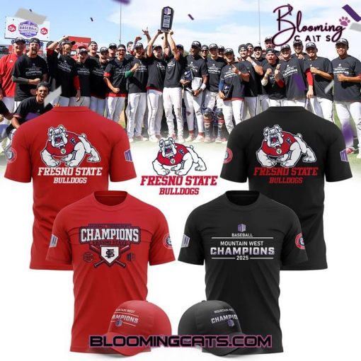 Fresno State Bulldogs Champions Mountain West 2025 T-shirt