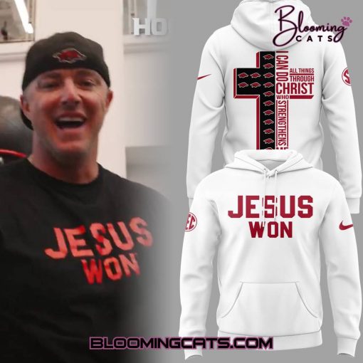 Arkansas Razorback x Jesus Won Special Edition Hoodie