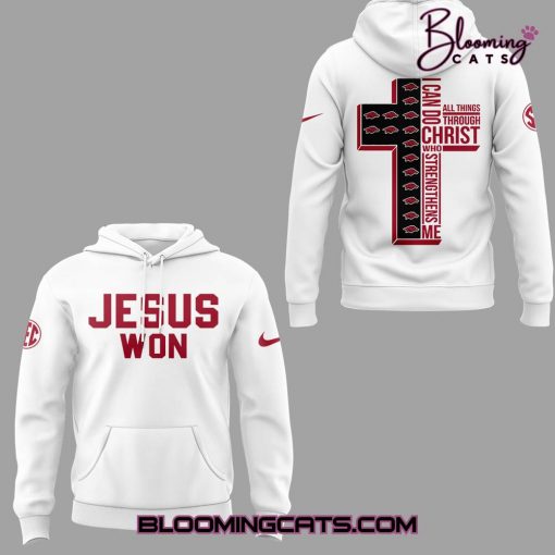 Arkansas Razorback x Jesus Won Special Edition Hoodie