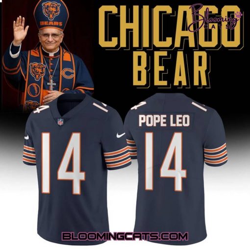 Chicago Bears Pope Leo 14 Limited Edition Football Jersey