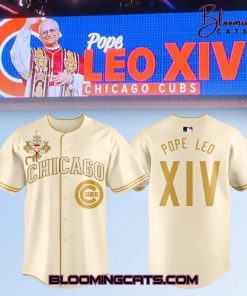 Chicago Cubs Pope Leo XIV Vantican Logo Baseball Jersey