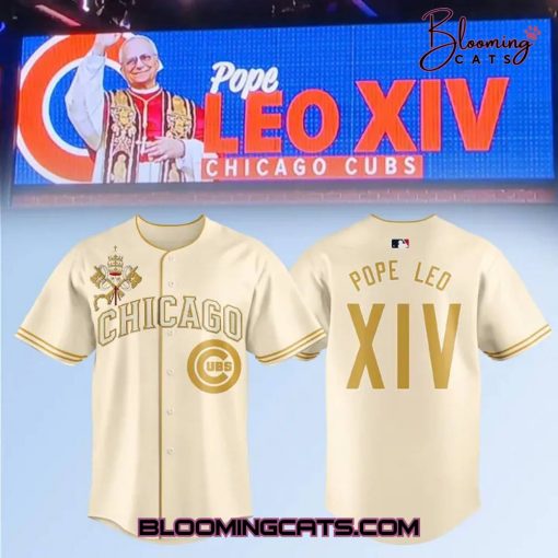 Chicago Cubs Pope Leo XIV Vantican Logo Baseball Jersey