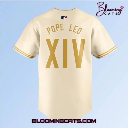 Chicago Cubs Pope Leo XIV Vantican Logo Baseball Jersey