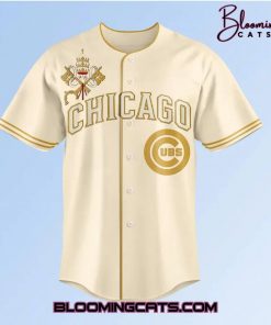 Chicago Cubs Pope Leo XIV Vantican Logo Baseball Jersey